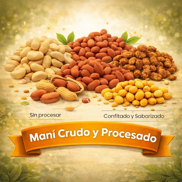  Maní Crudo y Procesado por Mayor 